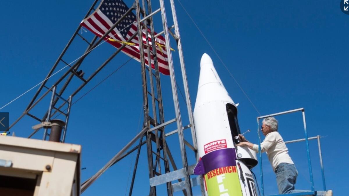 Self-taught rocket scientist blasts off into California sky