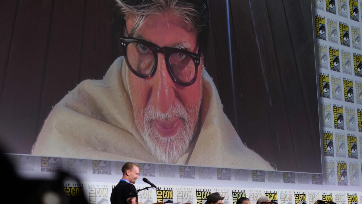 Indian actor Amitabh Bachchan. (Photo by AFP)