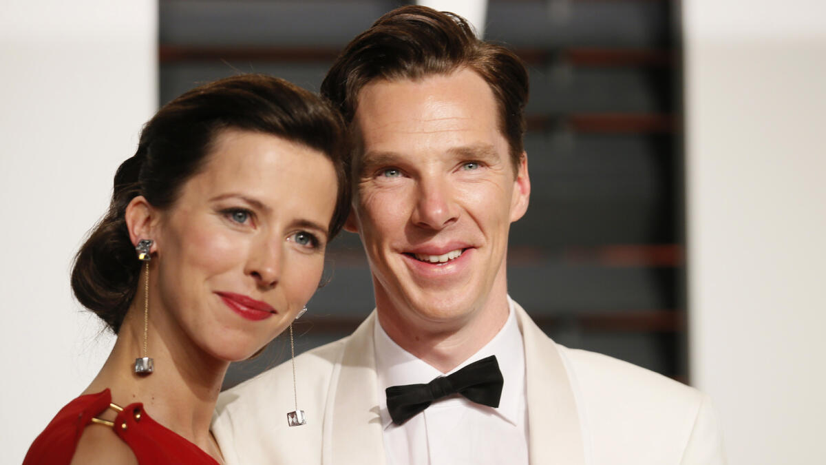 Benedict Cumberbatch and Sophie Hunter (Reuters photo)