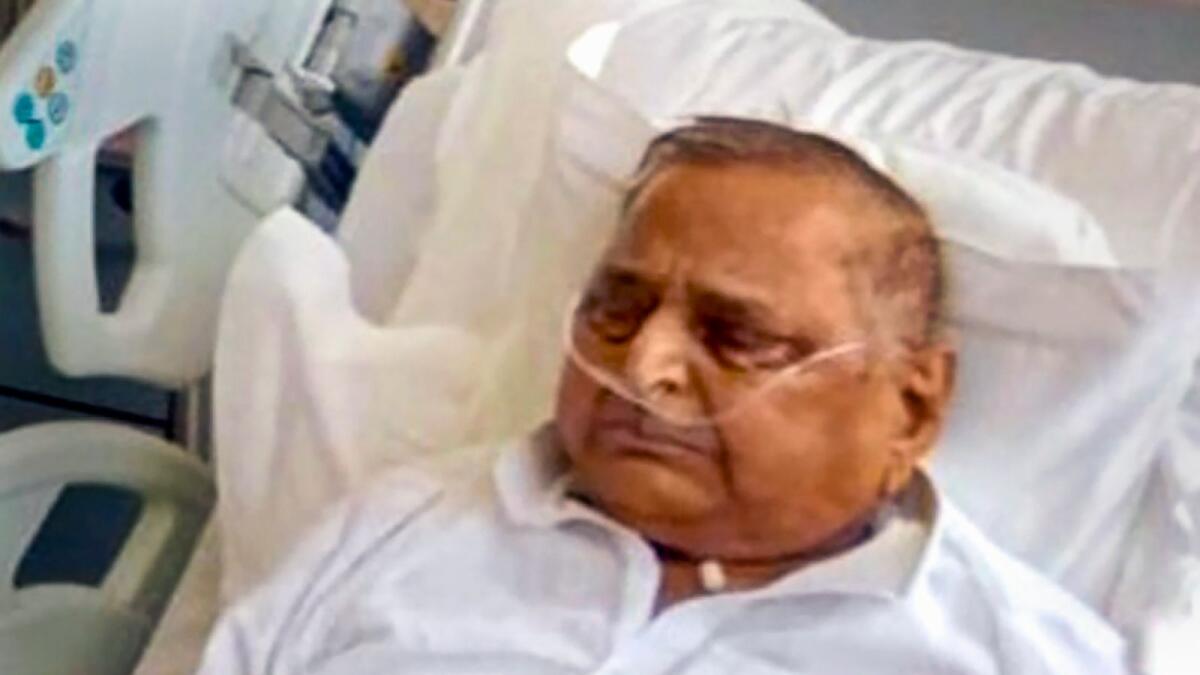 Former Uttar Pradesh chief minister Mulayam Singh Yadav has been shifted to the ICU at Medanta Hospital in Gurugram. – PTI