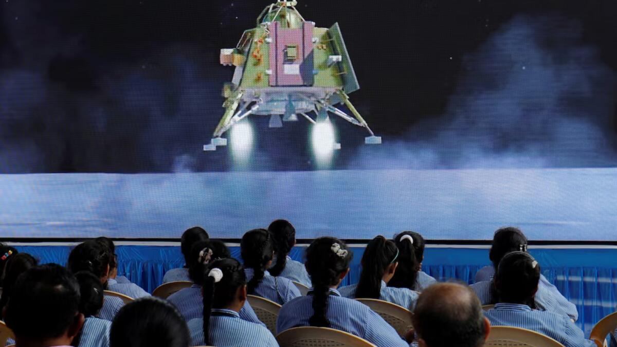 India's historic Moon-landing mission in 2023. — Photo: Reuters file