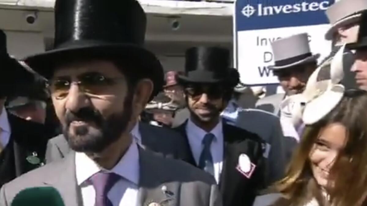 Video: Sheikh Mohammed credits lucky daughter for Derby win 