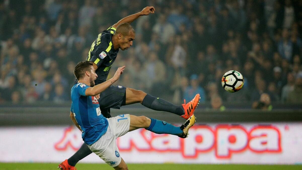 Napoli drop first points of season in Inter draw