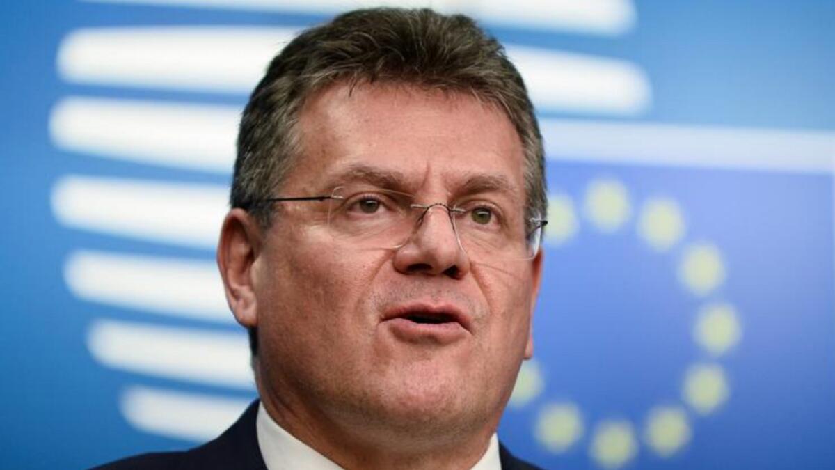 European Commission Vice President Maros Sefcovic. Photo: Reuters
