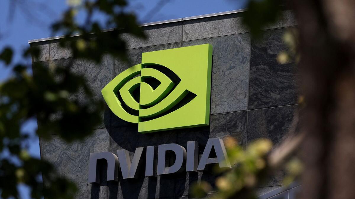 The Nvidia headquarters on May 21, 2024 in Santa Clara, California.  Nvidia edged ahead of other tech companies on Wednesday to become the world's most valuable publicly traded company . — AFP
