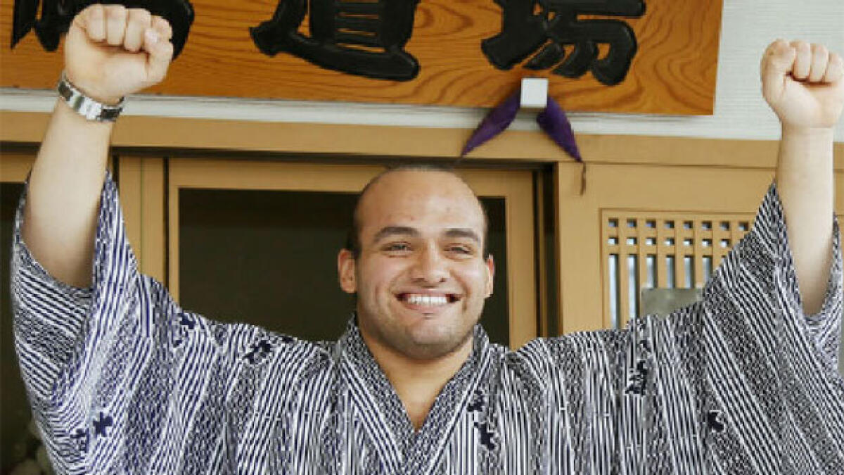 Egyptian becomes first African in elite sumo
