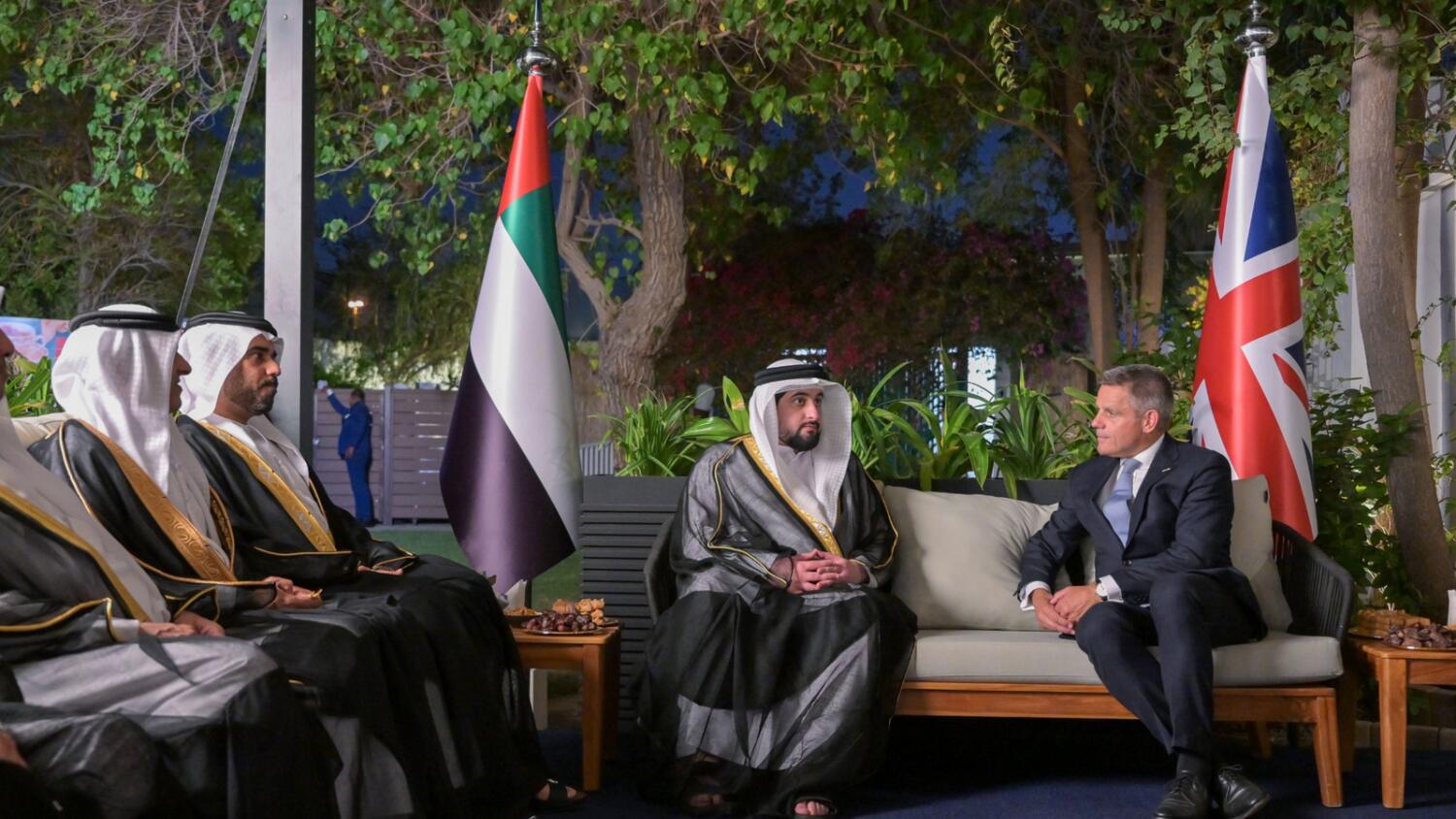 Sheikh Ahmed bin Mohammed bin Rashid Al Maktoum at the reception hosted by the British Embassy in Dubai to celebrate the Coronation of King Charles III.