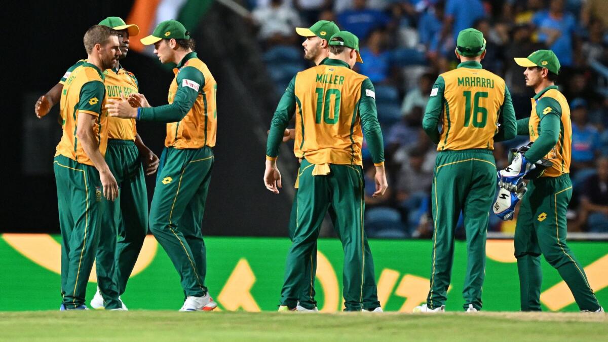 The South African team. Photo: AFP file