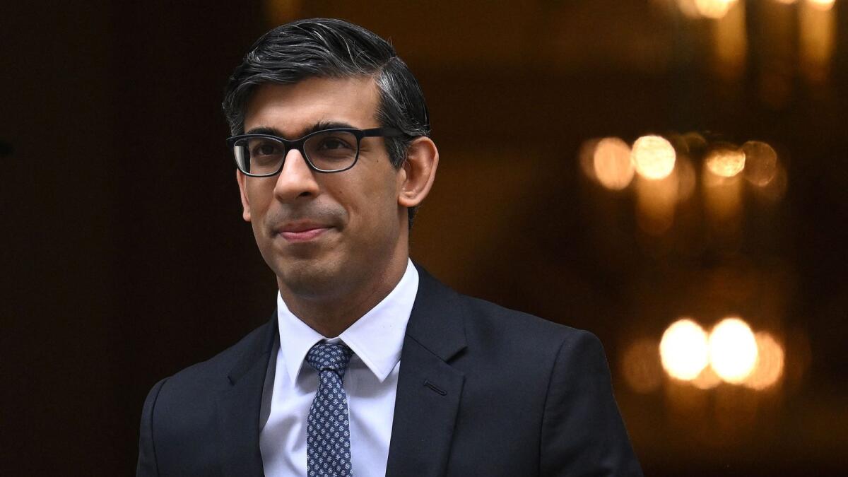Under pressure from his own lawmakers to find a solution to the flow of migrants arriving in Britain across the channel from Europe, Rishi Sunak has made stopping small boats one of his key priorities. — AFP file