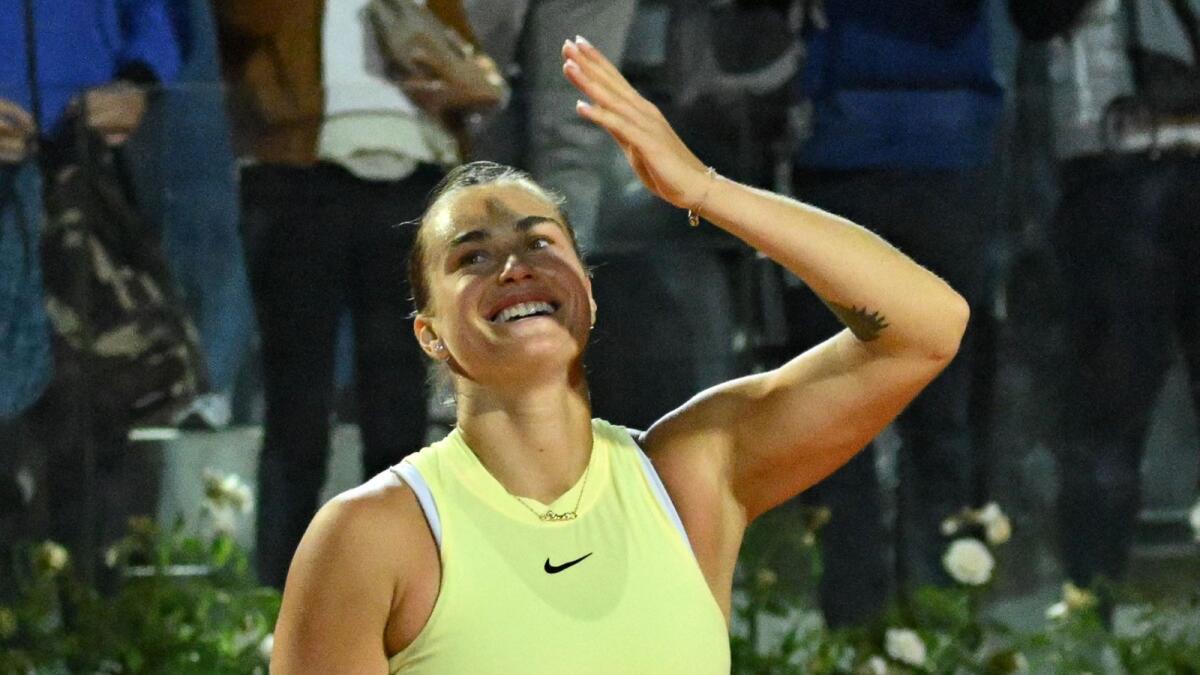 Belarus'  Aryna Sabalenka arrives at the French Open as the player most likely to challenge Iga Swiatek's dominance on Parisian clay. - AFP