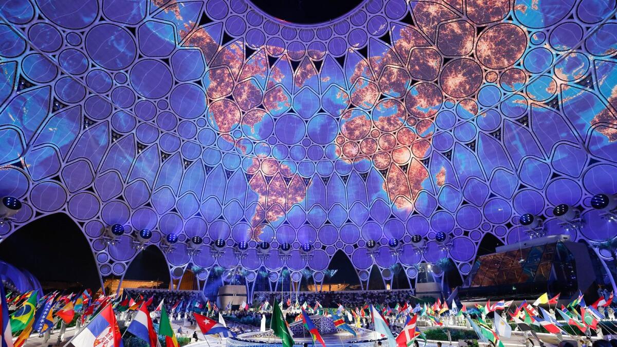 Expo 2020 Opening Ceremony, Expo 2020 Dubai. Photo: Supplied