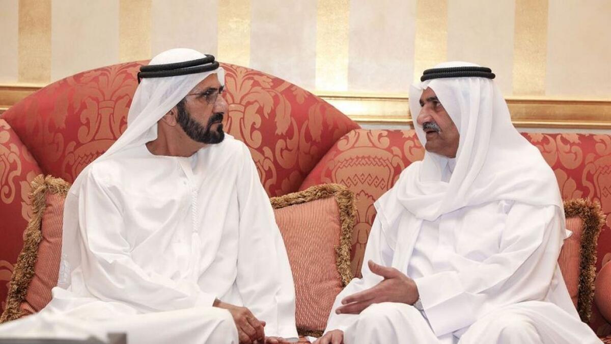 Sheikh Mohammed condoles Ruler of Fujairah on Deputy Rulers death