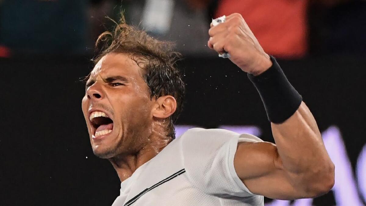 Nadal reaches first Grand Slam quarterfinal since 2015