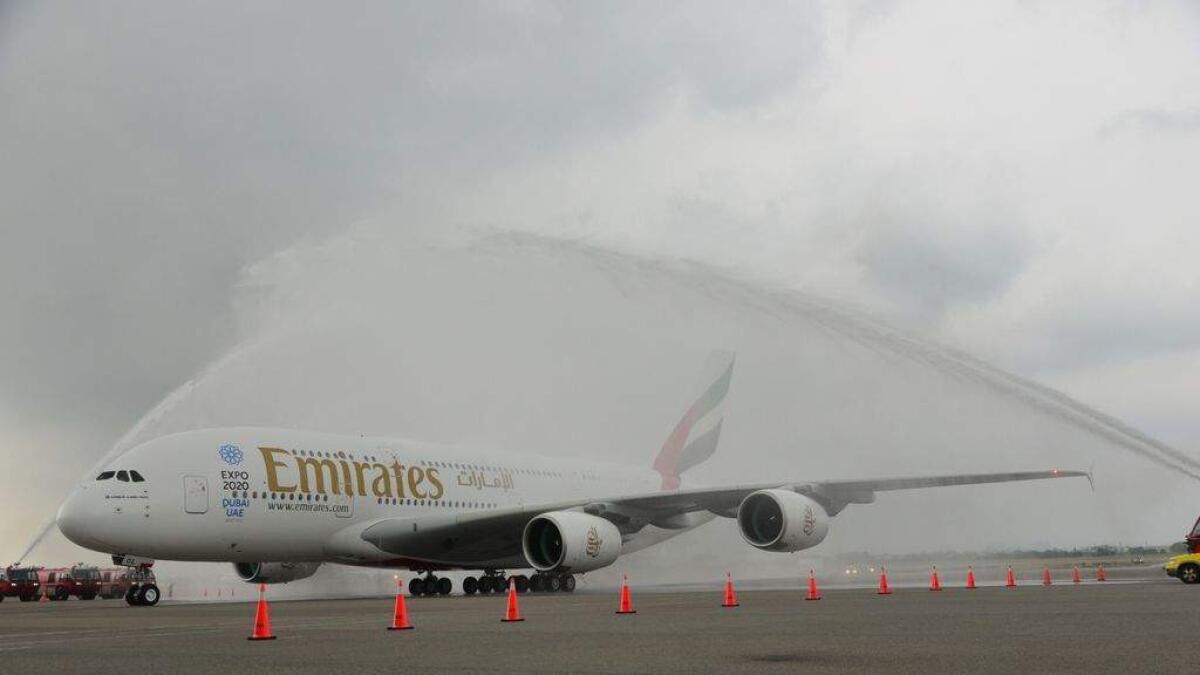 Emirates operates first commercial A380 flight to Taiwan