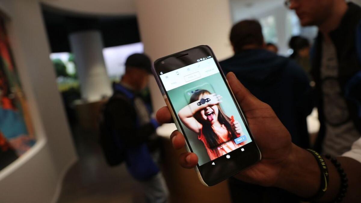 A new Google Pixel XL phone is displayed at the new Google pop-up shop in the SoHo neighborhood on October 20, 2016 in New York City. - AFP file photo