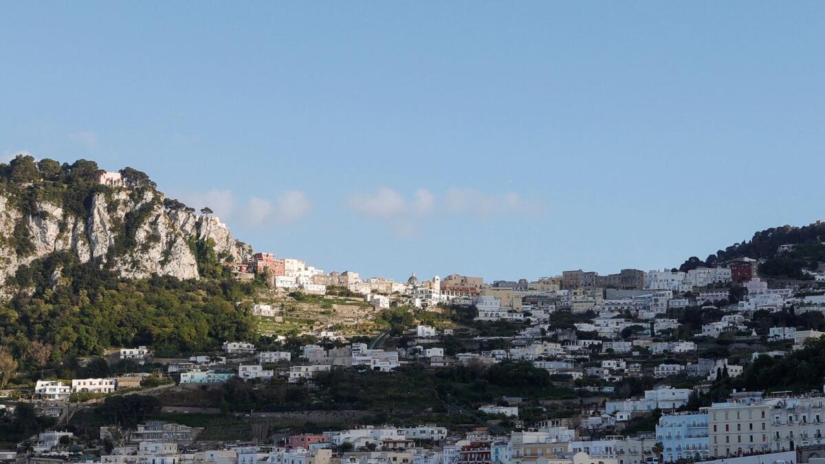 A general view of Capri Island, Italy, April 18, 2024. — Reuters