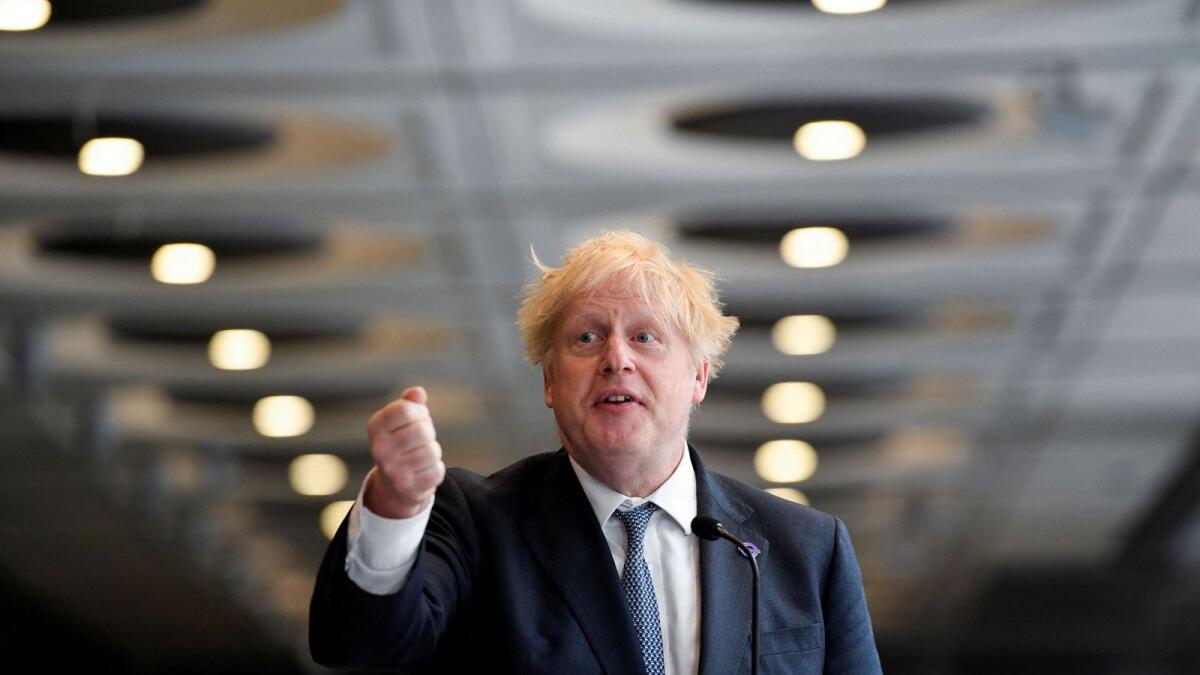 Boris Johnson, 58, was forced out of 10 Downing Street in September. — Reuters file