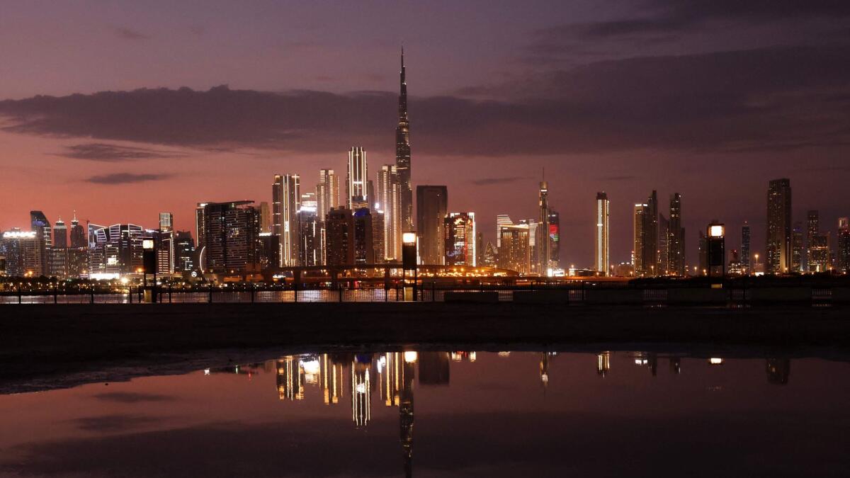 A general view of the Dubai skyline. — AFP