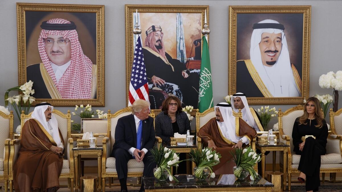  Donald Trump lands in Saudi Arabia