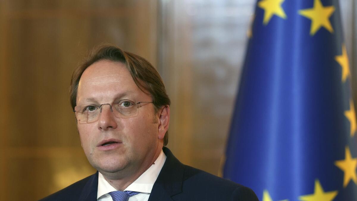 EU Commissioner Oliver Varhelyi. — AP