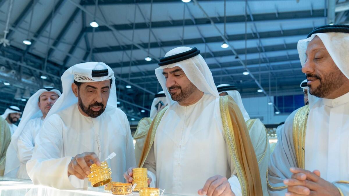 Sheikh Abdullah bin Salem bin Sultan Al Qasimi, Deputy Ruler of Sharjah, witnessed the launch of the 51st edition of the Watch and Jewellery Middle East Show at Expo Centre Sharjah on Wednesday. The event boasts national pavilions of a number of leading countries in the jewellery industry, including India with more than 60 companies, Italy with 35 companies, and Hong Kong with 30 companies. — Wam