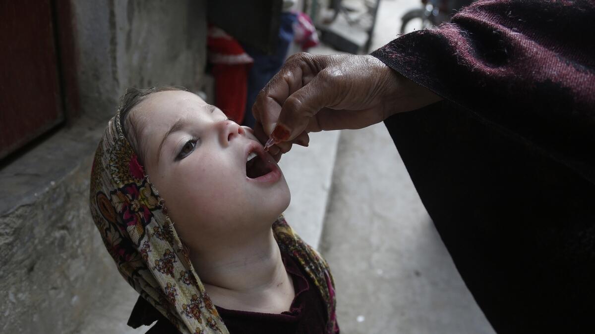 Pakistan, anti-polio campaign, children