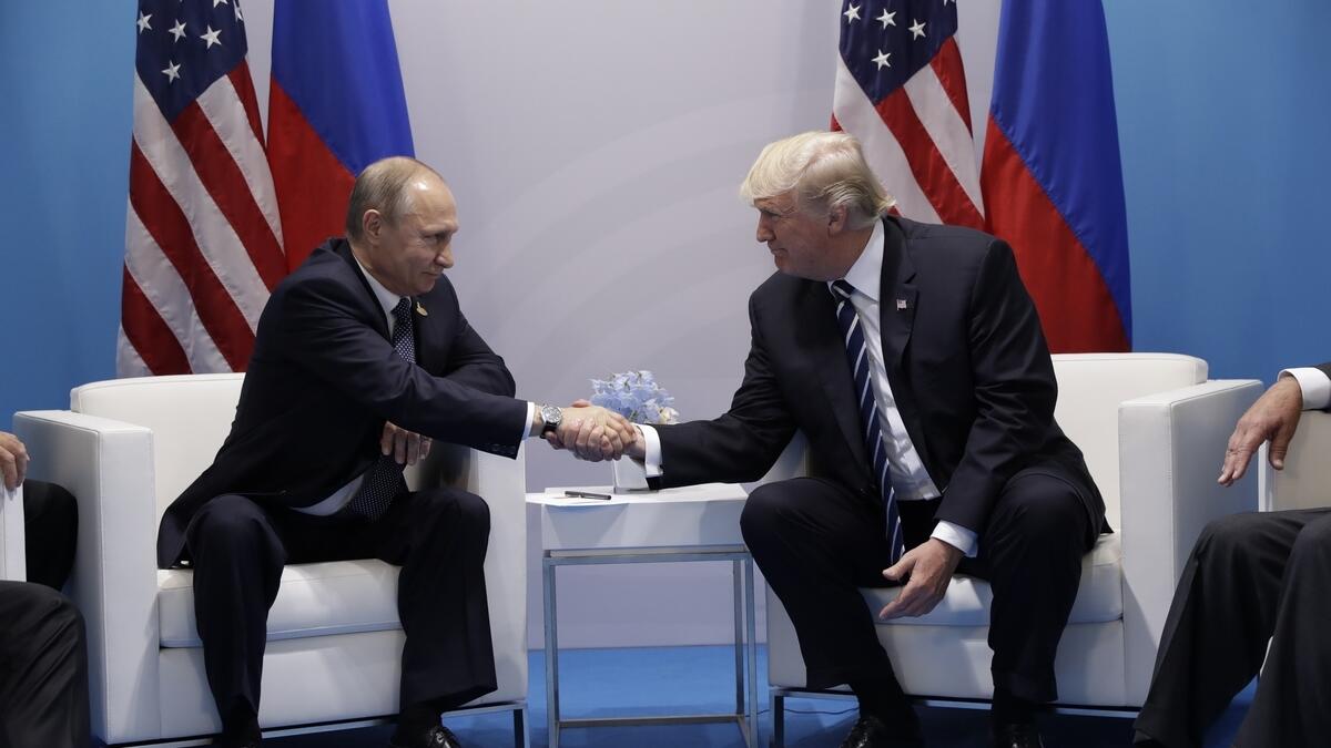 Video: Trump, Putin meet for the very first time
