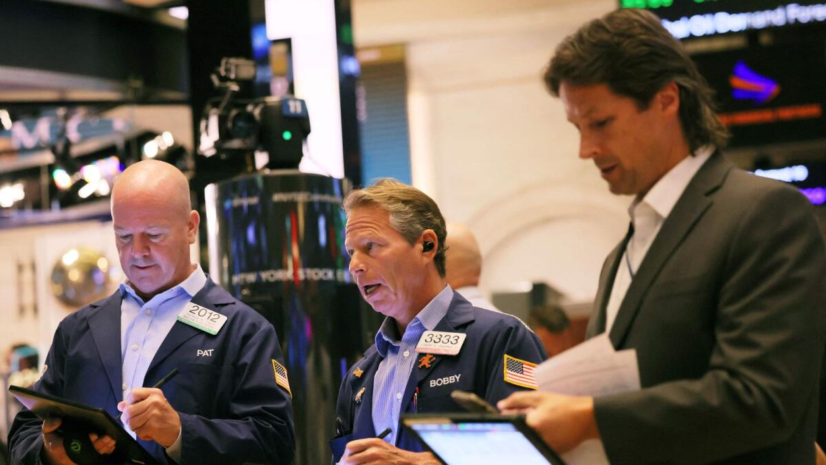 The New York Stock Exchange. — AFP file