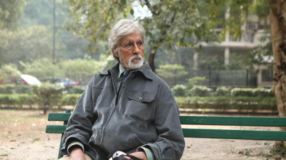 Amitabh Bachchan who holds the key to this remarkable film's incontestable power and efficacy. Image via Twitter