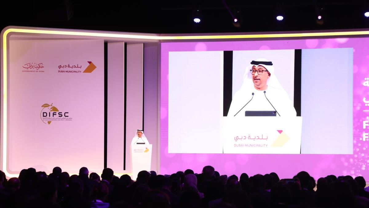 Dawood Abdul Rahman Al-Hajiri, Director General of DM at the opening ceremony of the conference