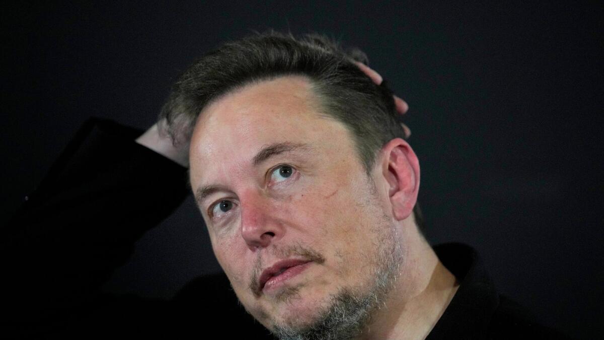 Elon Musk. — AP file