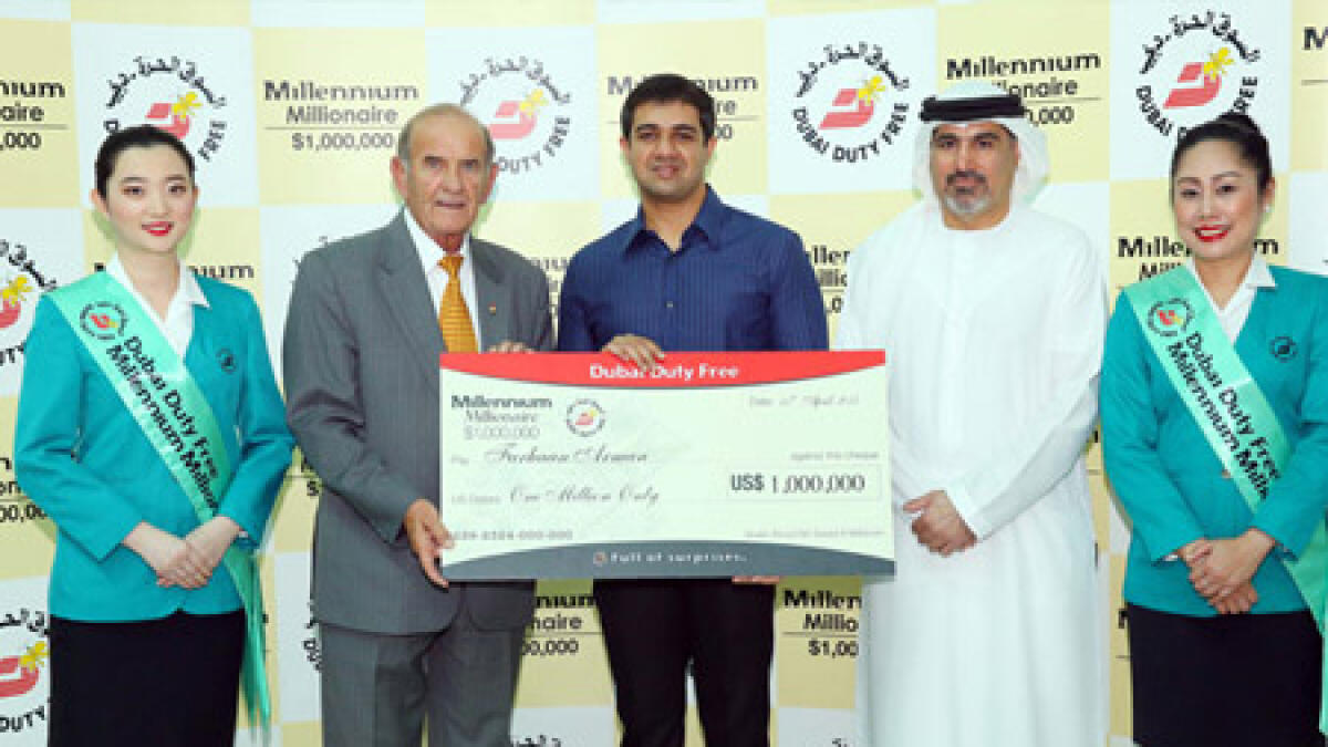 Indian expat wins $1 million at Dubai Duty Free raffle