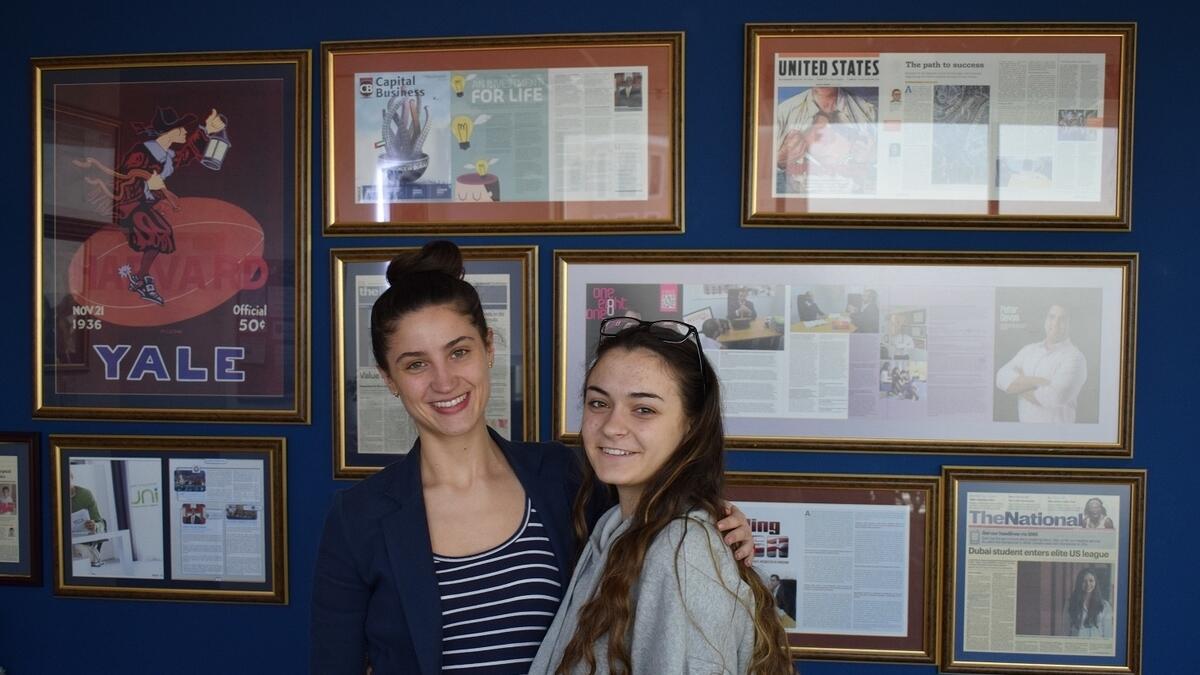 Despoina Loukos (right) has even exceeded our own very ambitious expectations and we wish her all the best at Northeastern in the fall.