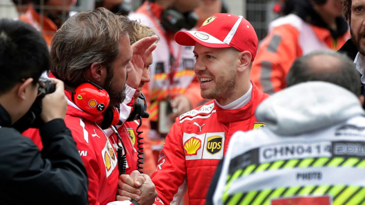 Vettel flies to pole as Hamilton struggles at Chinese Grand Prix