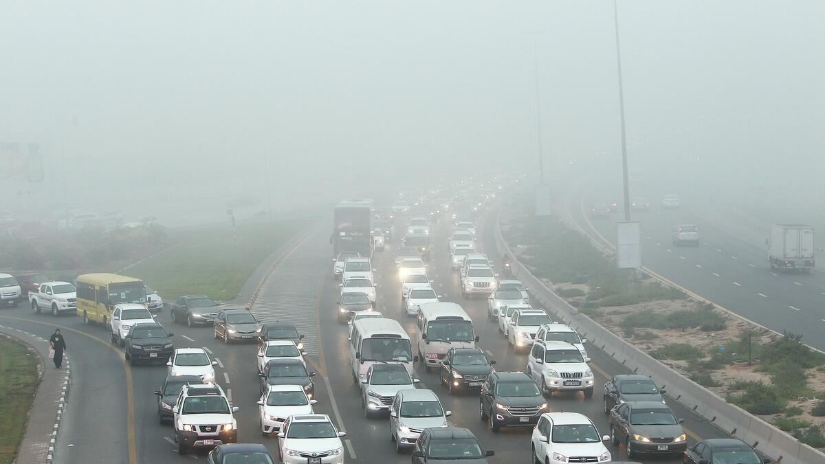 Multiple accidents, tailbacks in Dubai as fog takes over UAE