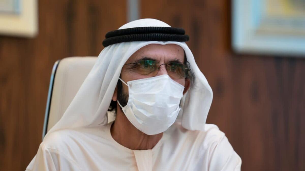 Sheikh Mohammed during the last UAE Cabinet meeting of 2020. — Photos: @HHShkMohd/Twitter