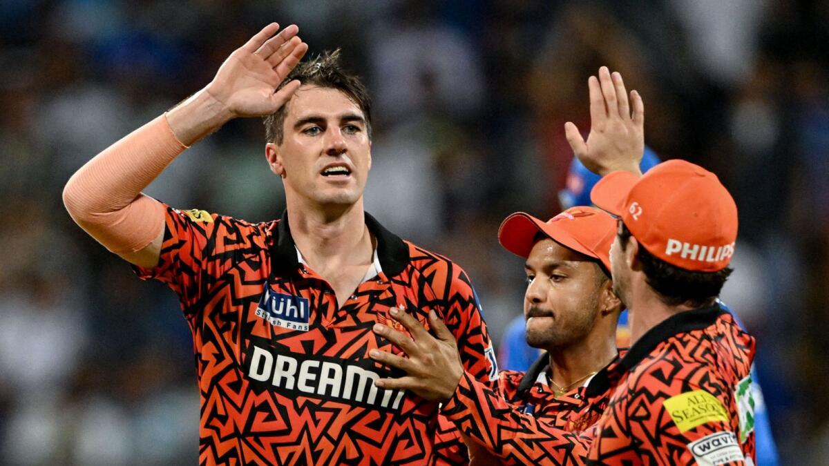 Sunrisers Hyderabad's Pat Cummins has been described as a practical and humble captain. - AFP