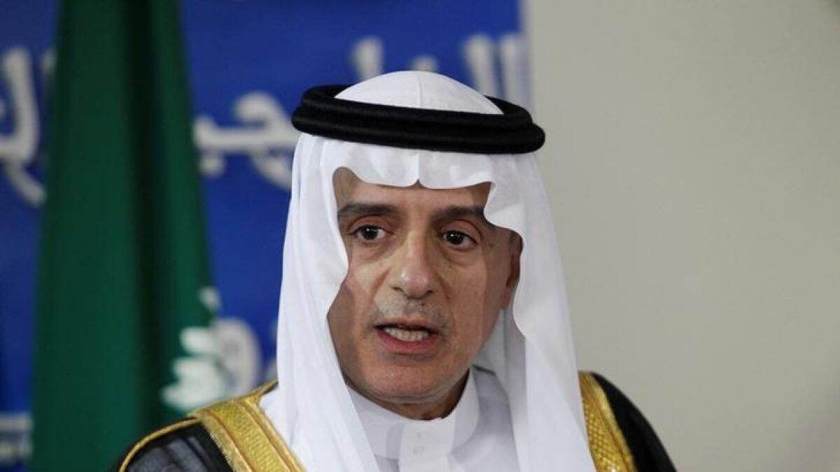 Al Jubeir said he hoped the crisis would be resolved by the Gulf countries themselves