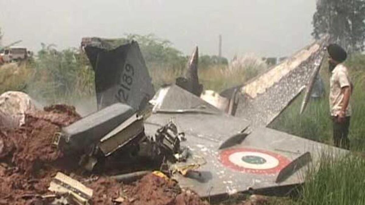 IAF fighter crashes in Haryana, pilot injured