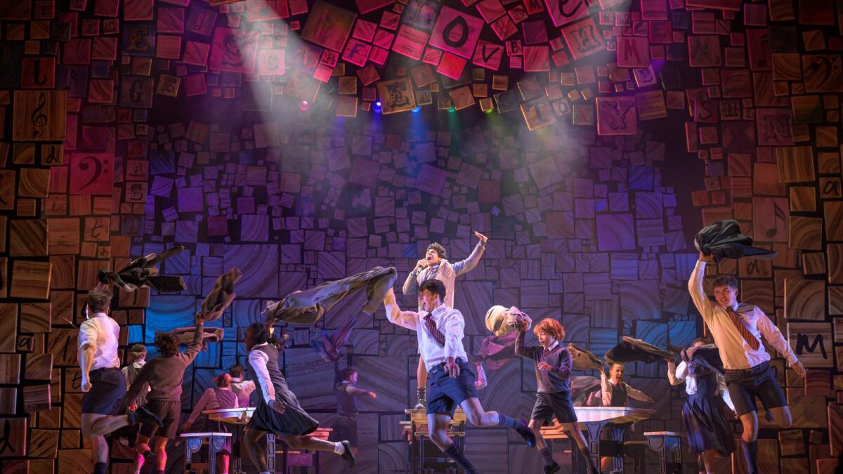 A section of Matilda show during a media preview at Dubai Opera. Photo by Neeraj Murali.