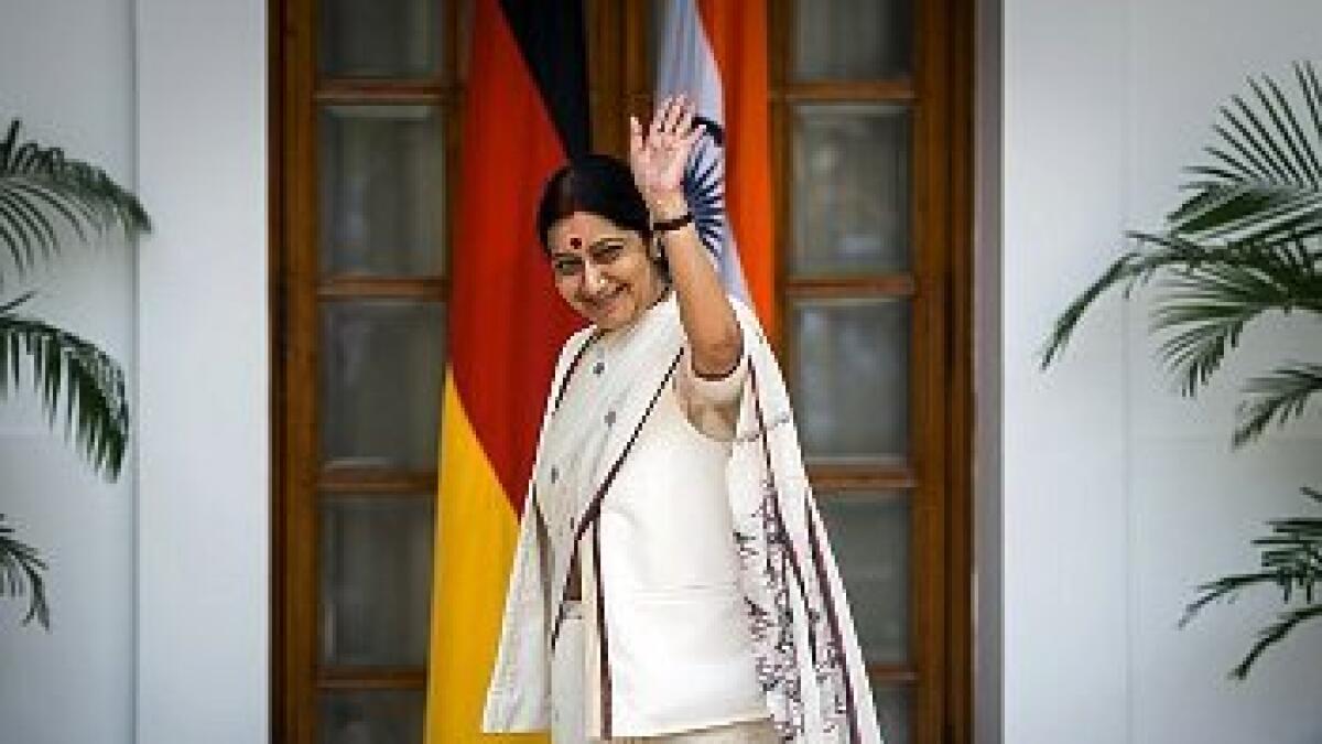 US-bound Swaraj returns mid-way in wake of Paris attacks 