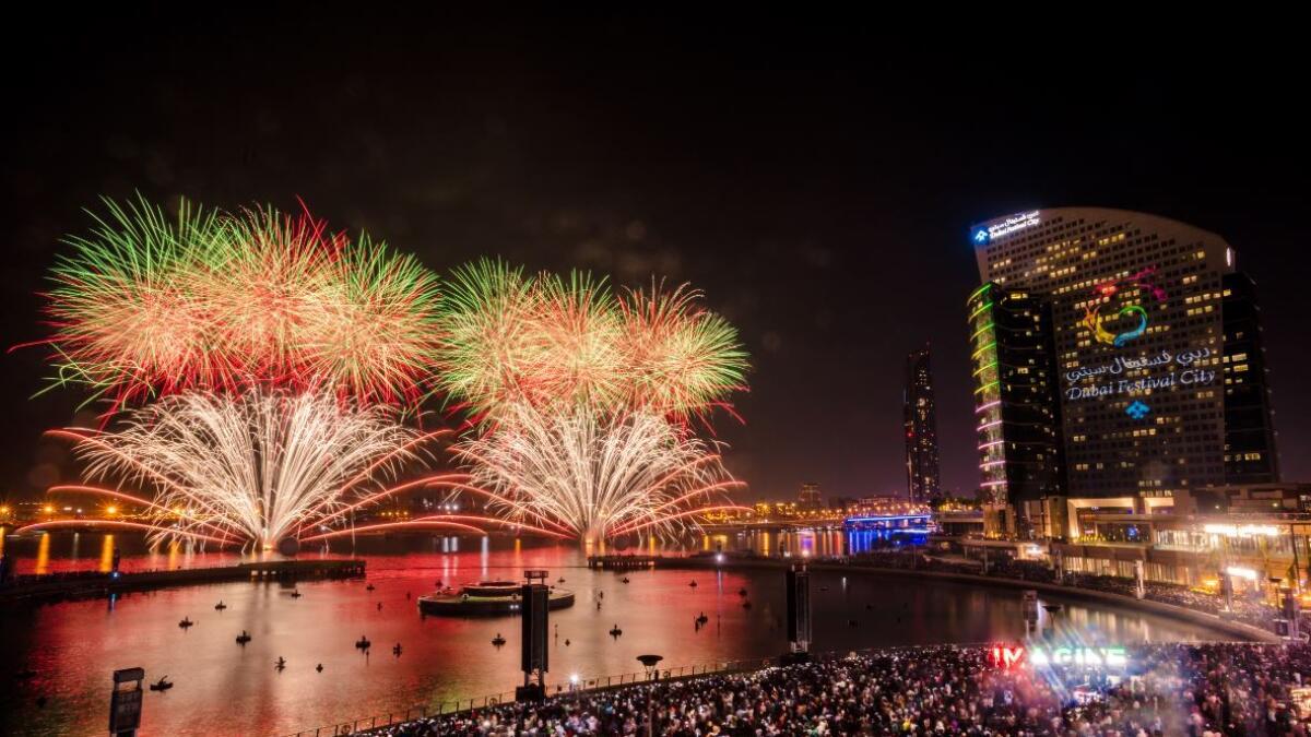 Two musical firework shows for Eid Al Fitr at Dubai Festival City Mall