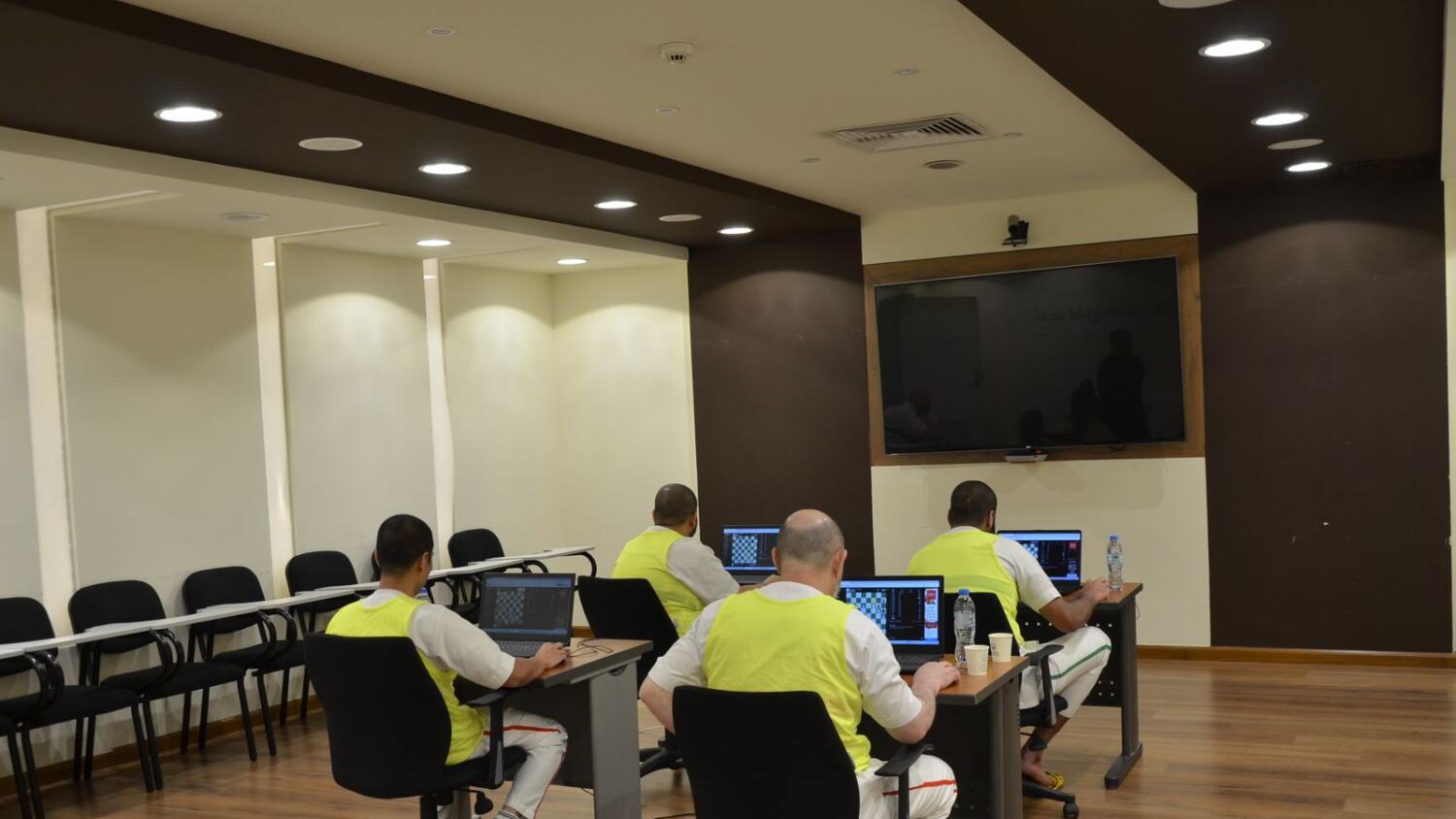 Dubai inmates participating Intercontinental Online Chess Championship for Prison Inmates. — Supplied photo