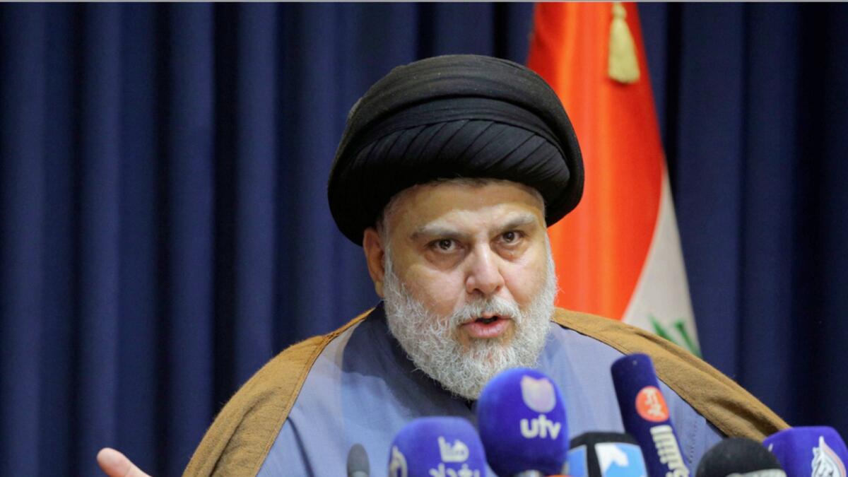 Iraqi cleric Muqtada Al Sadr. — AP