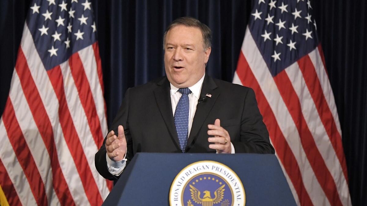 US Secretary of State Mike Pompeo.- AP