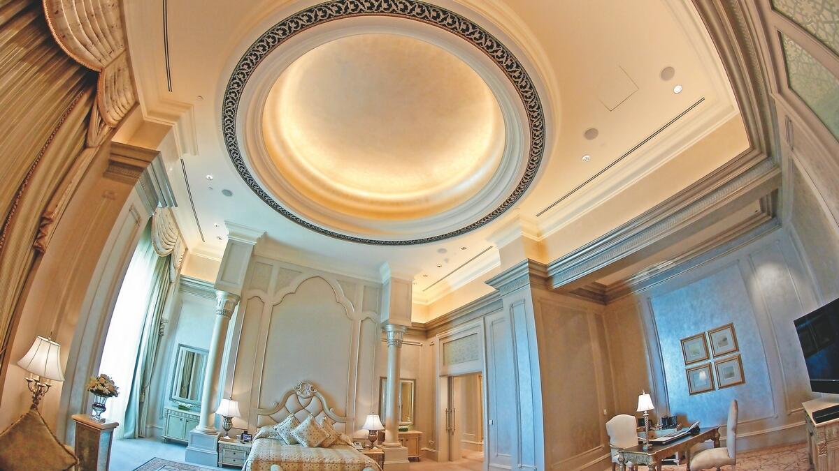 Inside Emirates Palace's most expensive suite in Abu Dhabi. Photos by M.Sajjad/Khaleej Times