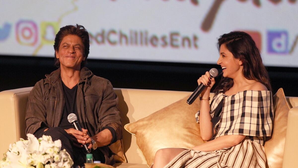 Bollywood duo Shah Rukh Khan and Anushka Sharma were in Dubai this Saturday to promote their latest film Jab Harry Met Sejal. Here are some photos from the event. (Photos by Leslie Pableo)