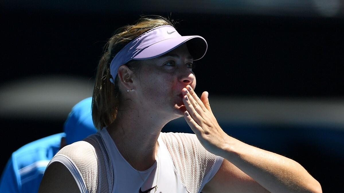 Sharapova wins on return to Melbourne