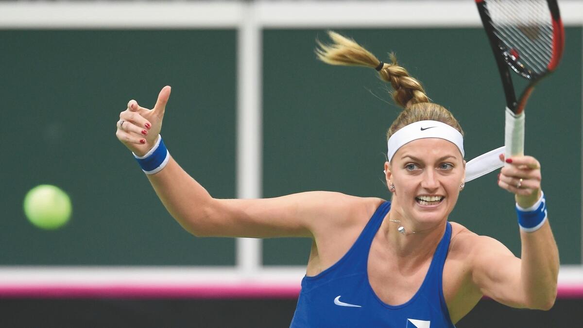 Kvitova sends Czechs into Fed Cup semis; US prevail
