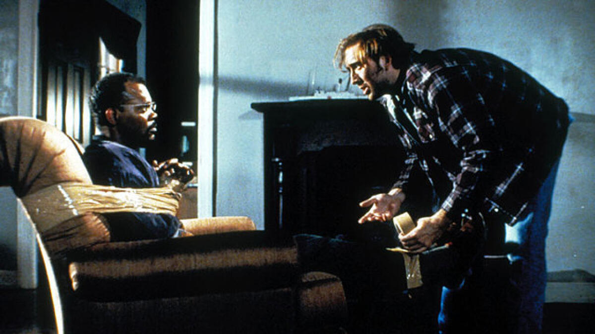 In one of his more comedic roles, Samuel L. Jackson stars side by side with Nicolas Cage in the comedy Amos and Andrew which sees Jackson's character living in a a predominantly Caucasian community.